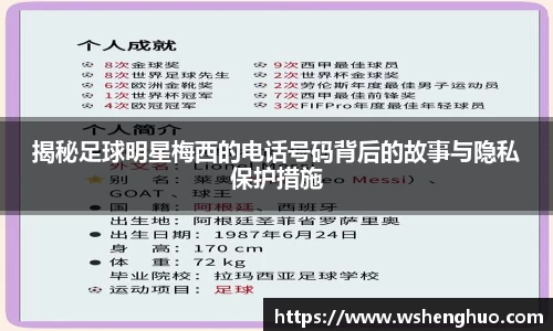 揭秘足球明星梅西的电话号码背后的故事与隐私保护措施